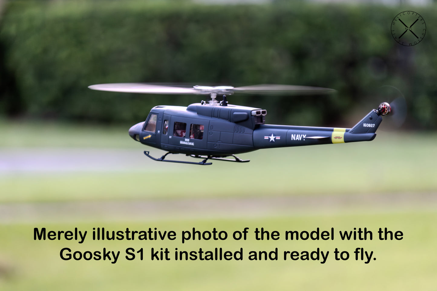 B212 UH-1N USS GUADALCANAL RC Scale Helicopter Replica