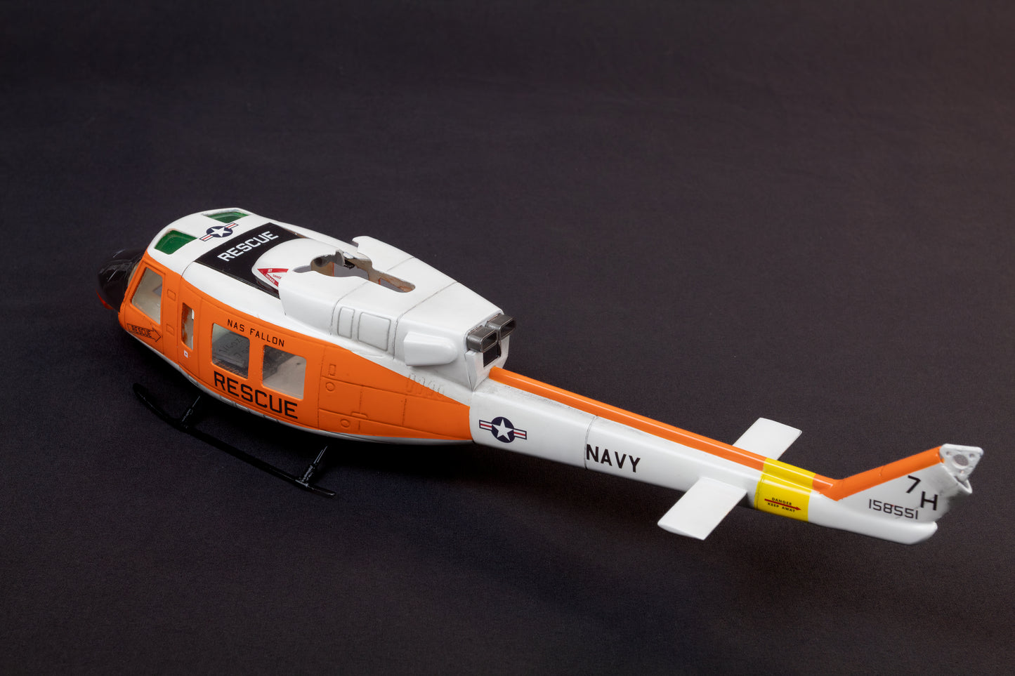 Bell 212 UH-1N Navy Rescue RC Scale Helicopter Replica for OMPHobby M1 and others 100's Size