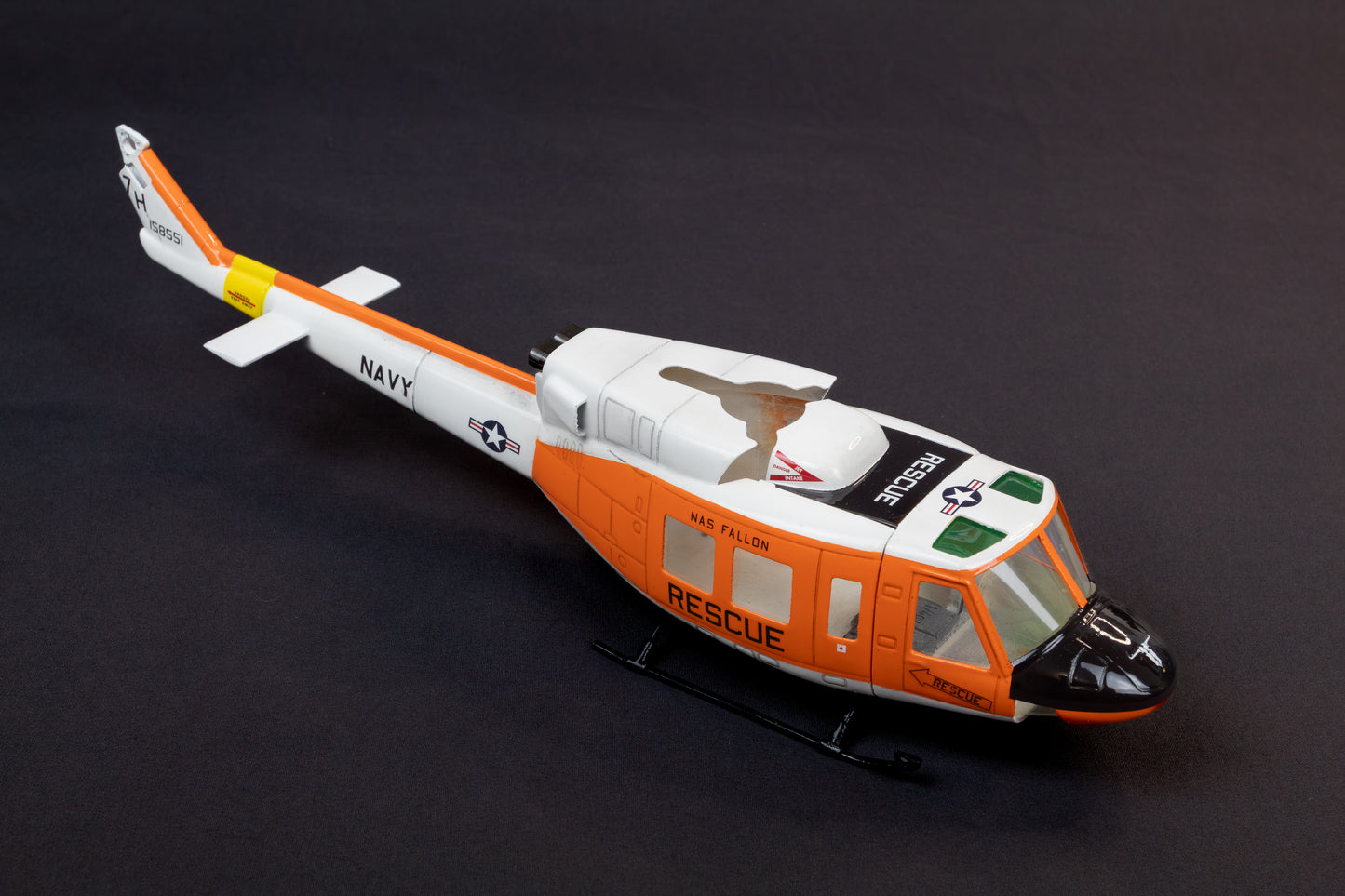 Bell 212 UH-1N Navy Rescue RC Scale Helicopter Replica for OMPHobby M1 and others 100's Size