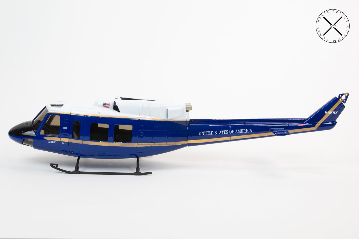 B212 UH-1N United States 1st Squadron RC Scale Helicopter Replica
