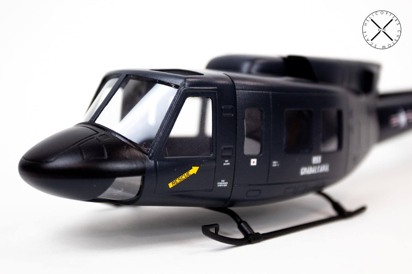 B212 UH-1N USS GUADALCANAL RC Scale Helicopter Replica