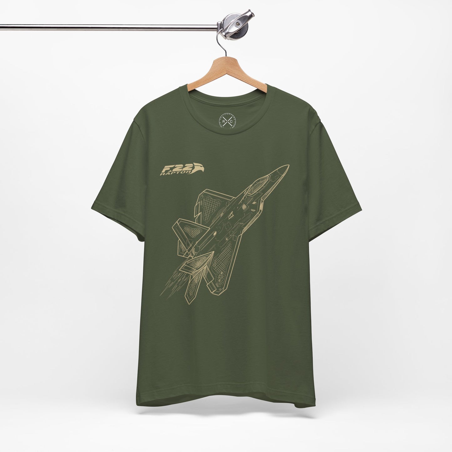 F-22 Raptor Fighter Jet T-Shirt – Stealth Air Superiority Aircraft Tee – Military Aviation Gift for Pilots & Avgeeks