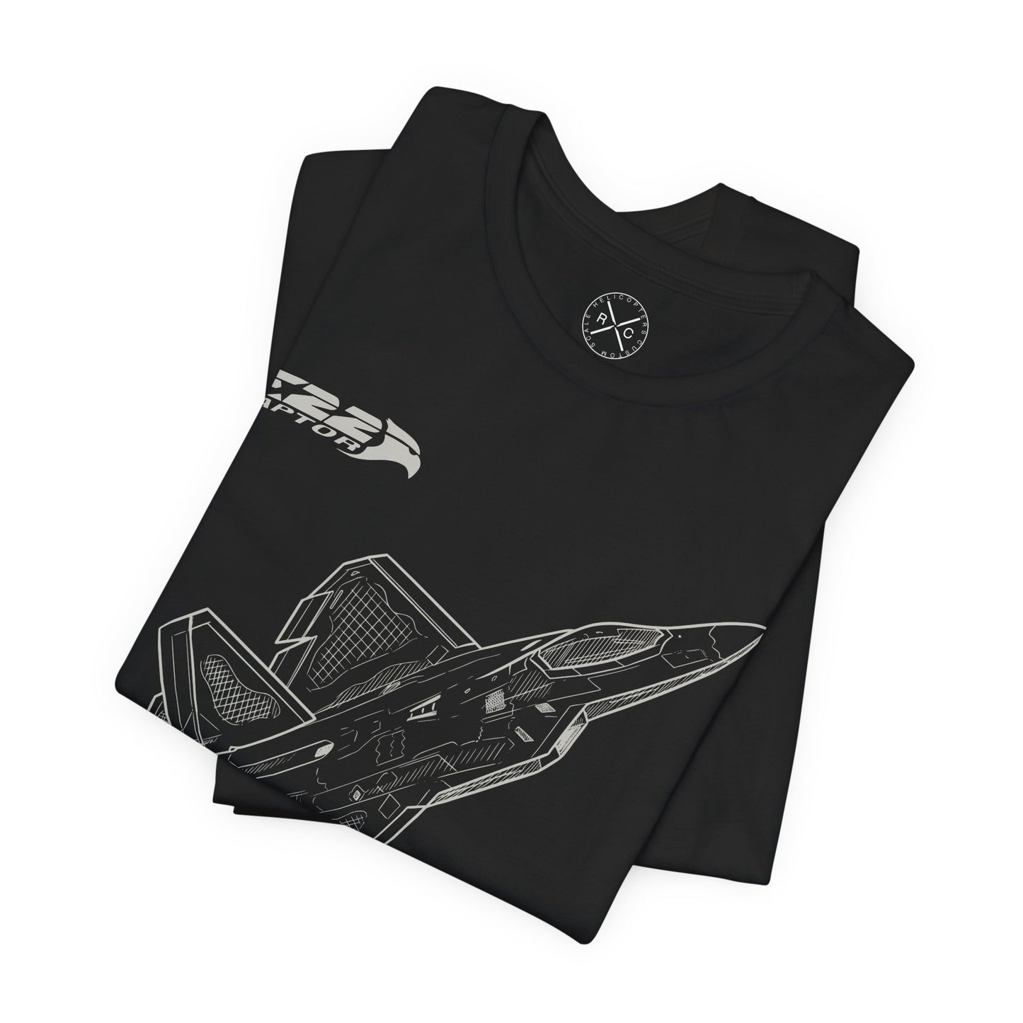 F-22 Raptor Fighter Jet T-Shirt – Stealth Air Superiority Aircraft Tee – Military Aviation Gift for Pilots & Avgeeks