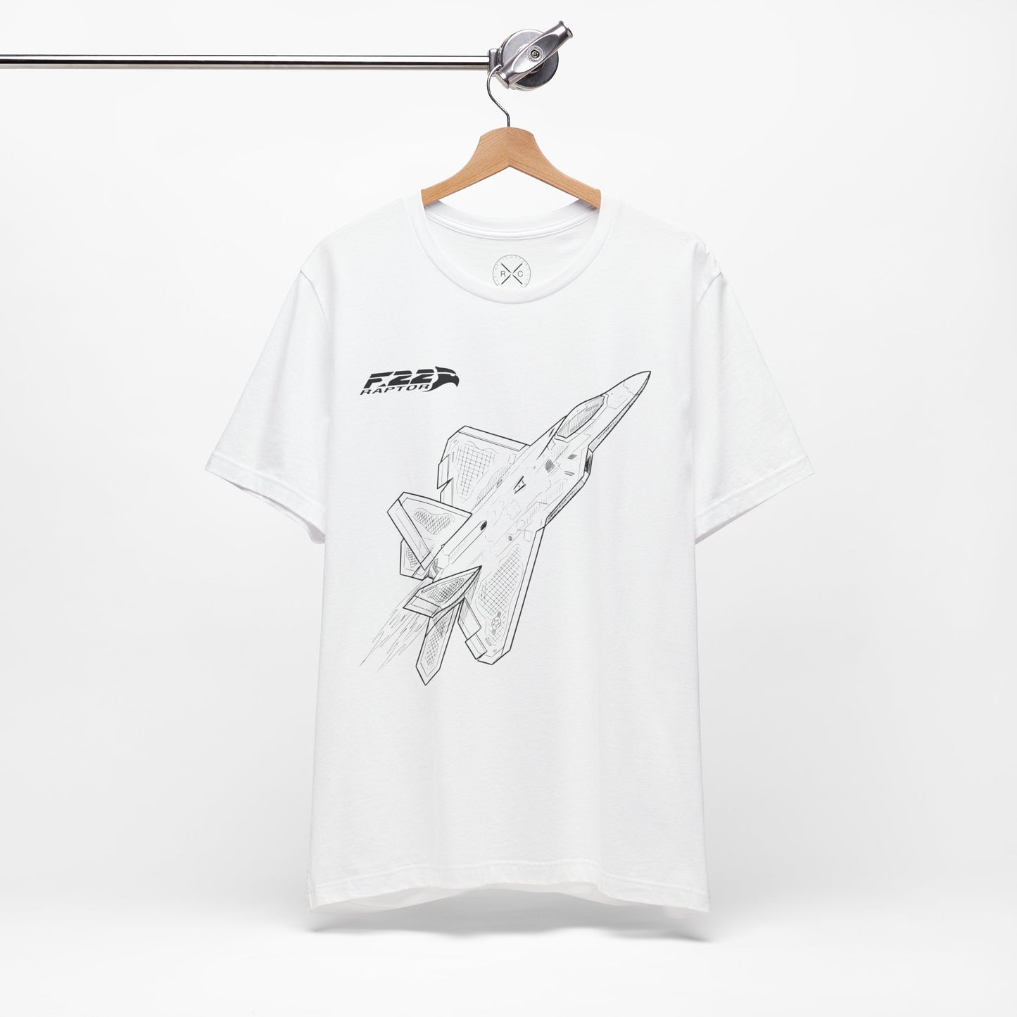 F-22 Raptor Fighter Jet T-Shirt – Stealth Air Superiority Aircraft Tee – Military Aviation Gift for Pilots & Avgeeks