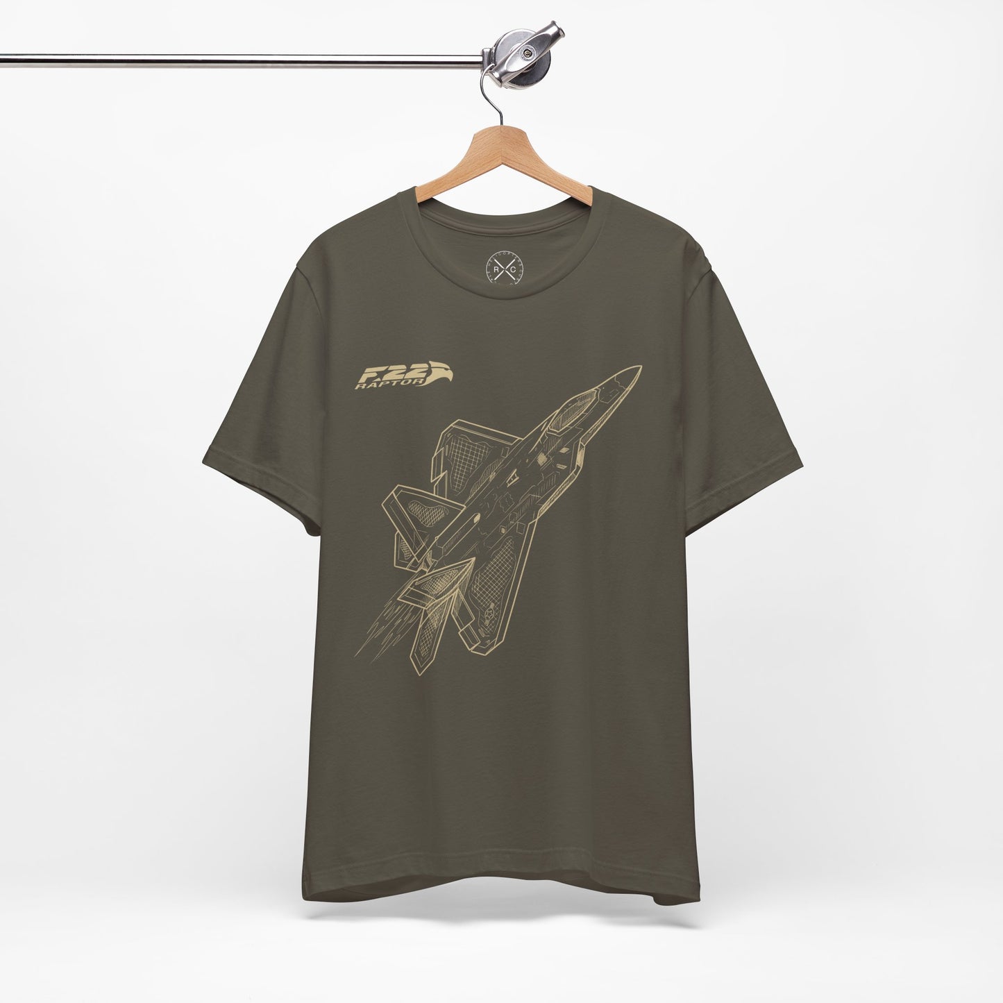 F-22 Raptor Fighter Jet T-Shirt – Stealth Air Superiority Aircraft Tee – Military Aviation Gift for Pilots & Avgeeks