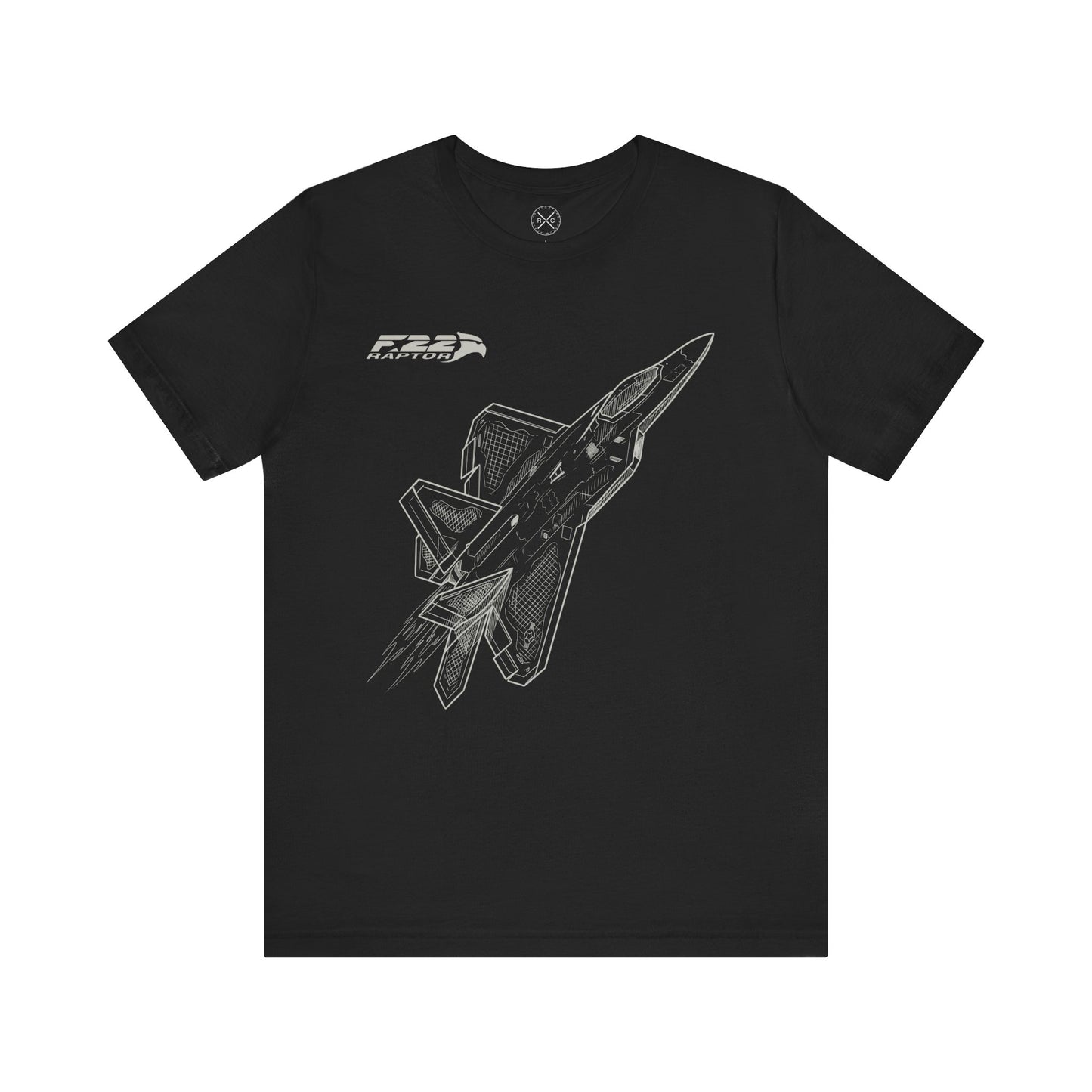 F-22 Raptor Fighter Jet T-Shirt – Stealth Air Superiority Aircraft Tee – Military Aviation Gift for Pilots & Avgeeks