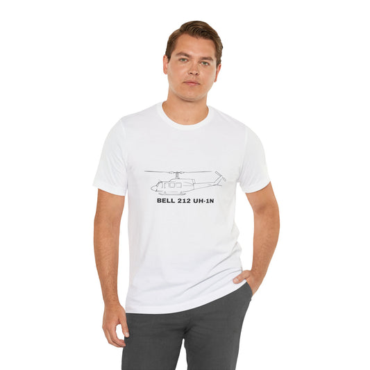 Bell 212 UH-1N Unisex Jersey Short Sleeve Tee