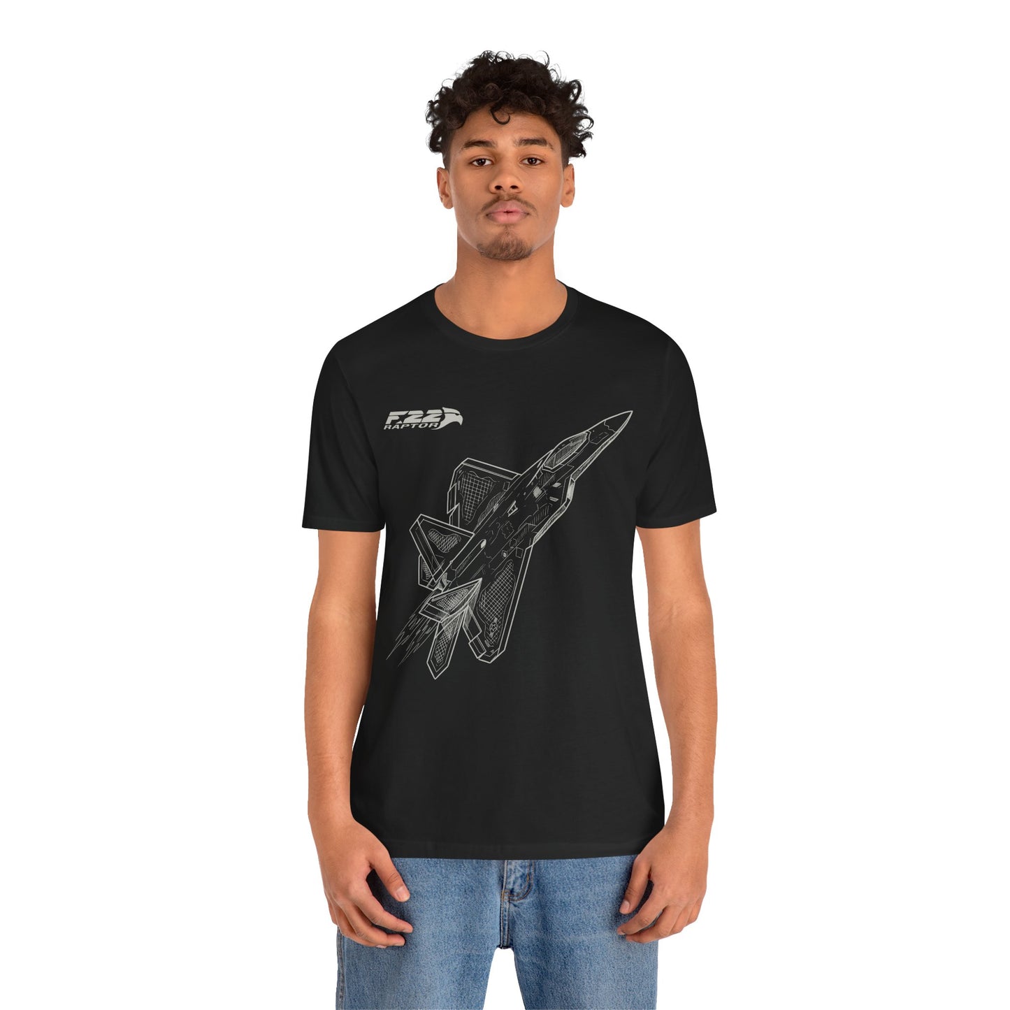 F-22 Raptor Fighter Jet T-Shirt – Stealth Air Superiority Aircraft Tee – Military Aviation Gift for Pilots & Avgeeks