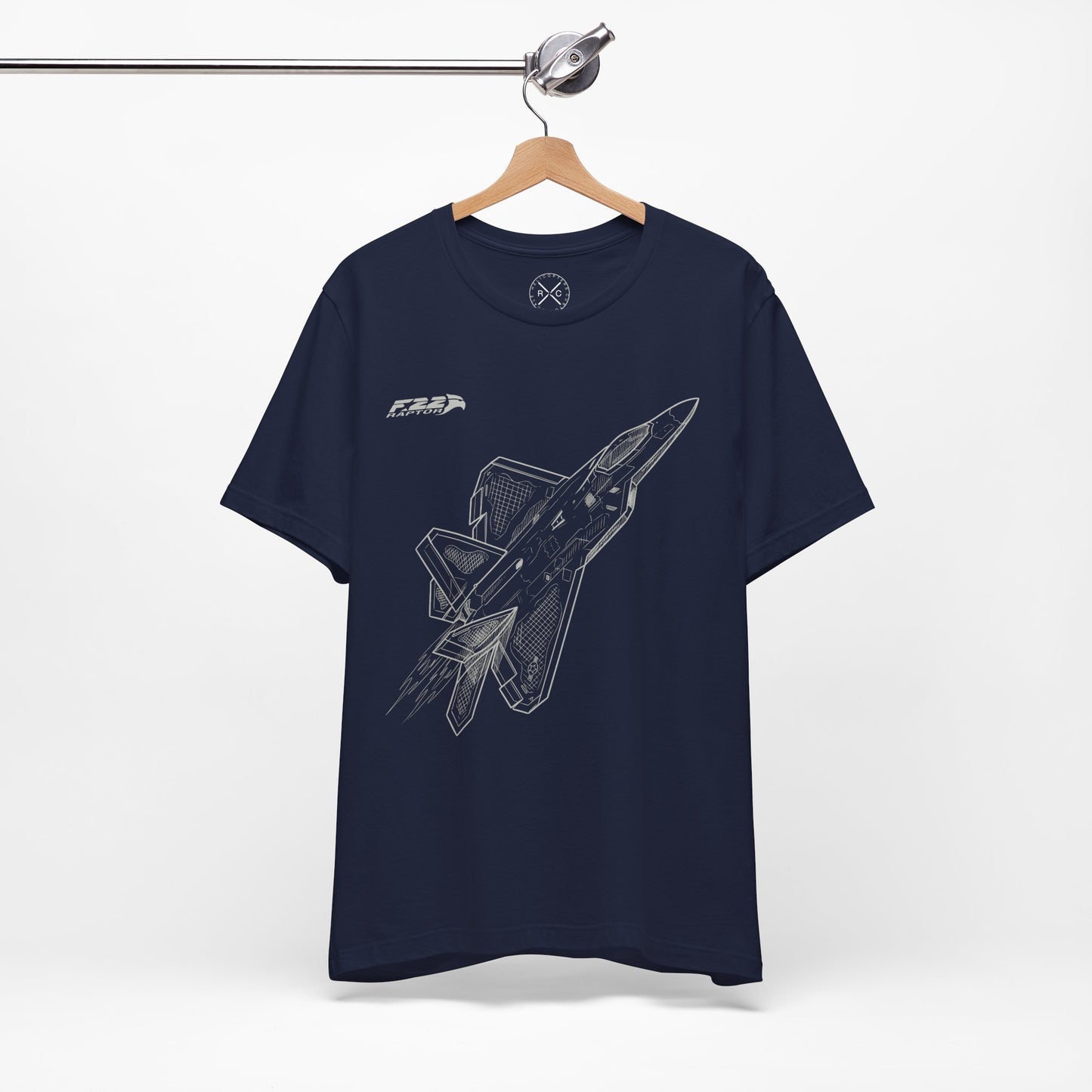 F-22 Raptor Fighter Jet T-Shirt – Stealth Air Superiority Aircraft Tee – Military Aviation Gift for Pilots & Avgeeks