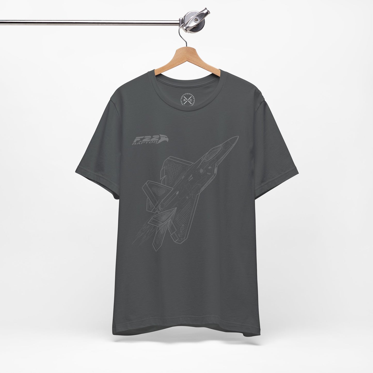 F-22 Raptor Fighter Jet T-Shirt – Stealth Air Superiority Aircraft Tee – Military Aviation Gift for Pilots & Avgeeks