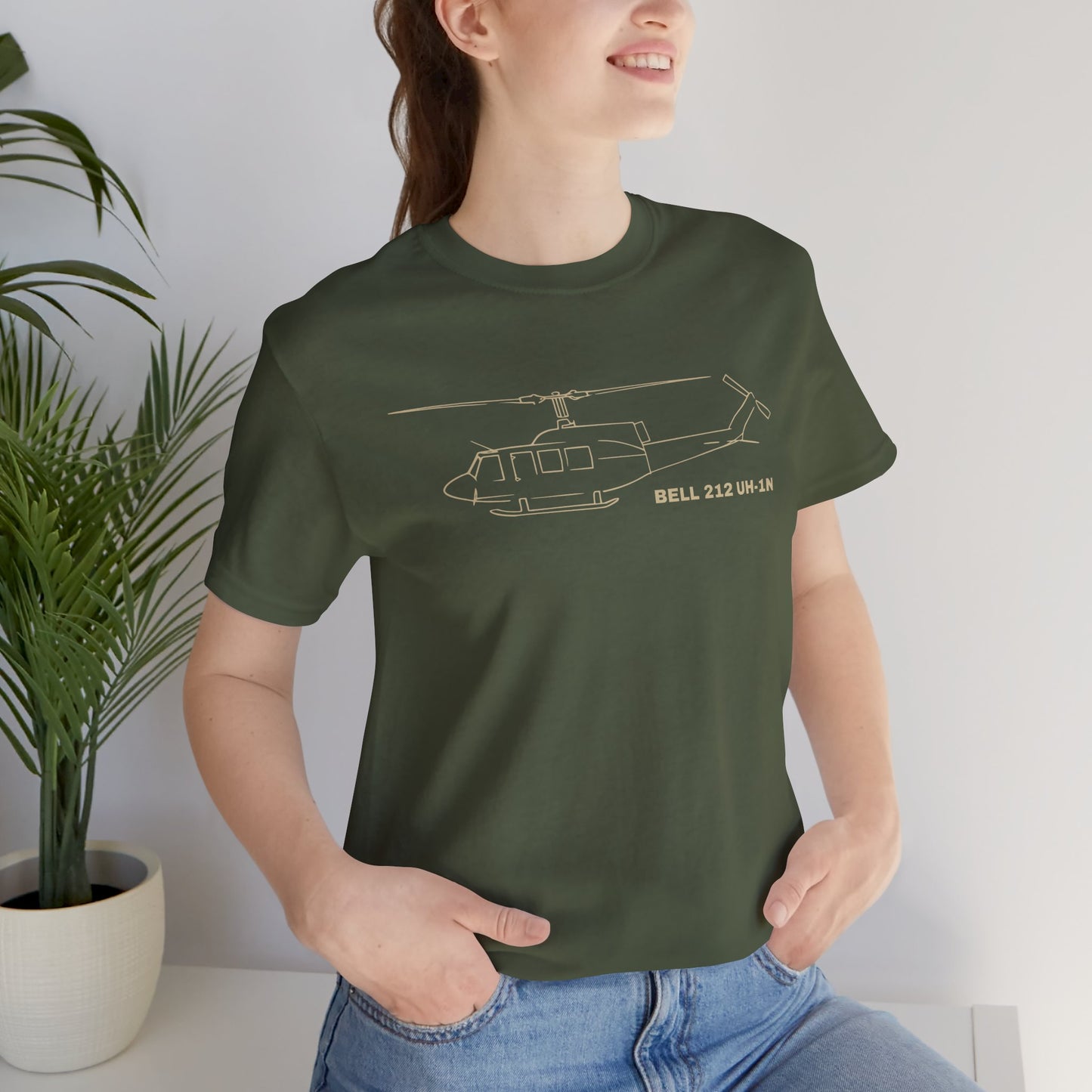 Bell 212 UH-1N Helicopter Shirt – Aviation T-Shirt for Pilots & RC Helicopter Fans – Bella Canvas Unisex Tee