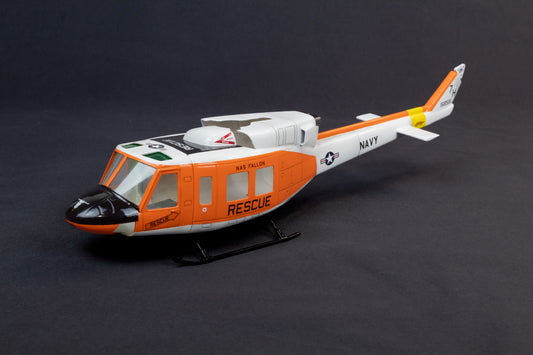 Bell 212 UH-1N Navy Rescue RC Scale Helicopter Replica for OMPHobby M1 and others 100's Size