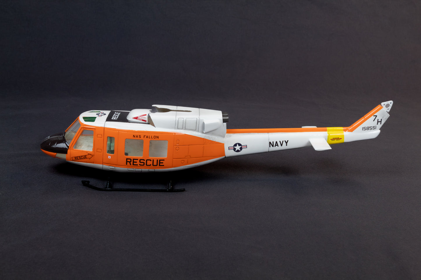 Bell 212 UH-1N Navy Rescue RC Scale Helicopter Replica for OMPHobby M1 and others 100's Size