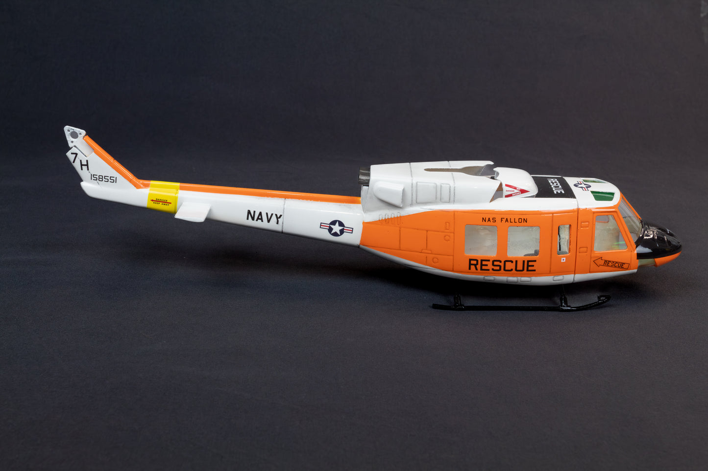 Bell 212 UH-1N Navy Rescue RC Scale Helicopter Replica for OMPHobby M1 and others 100's Size