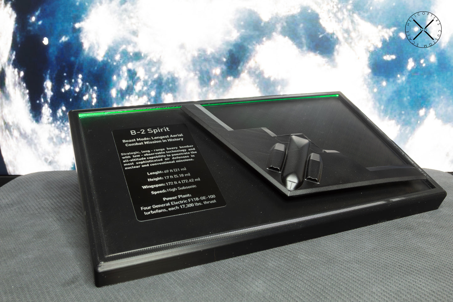 B2 Spirit display frame for desk or wall