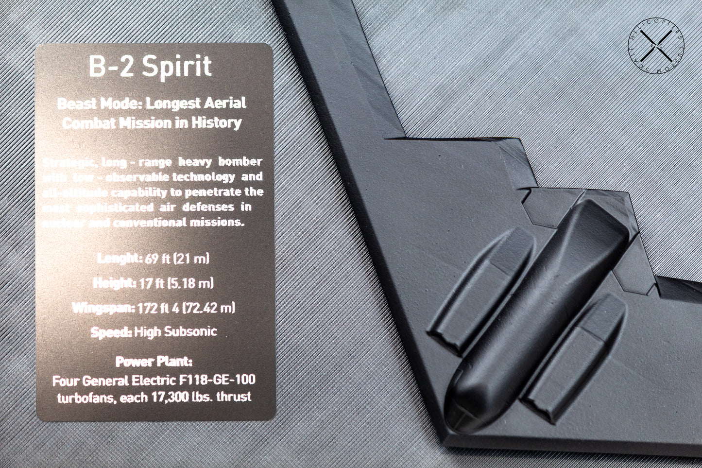 B2 Spirit display frame for desk or wall