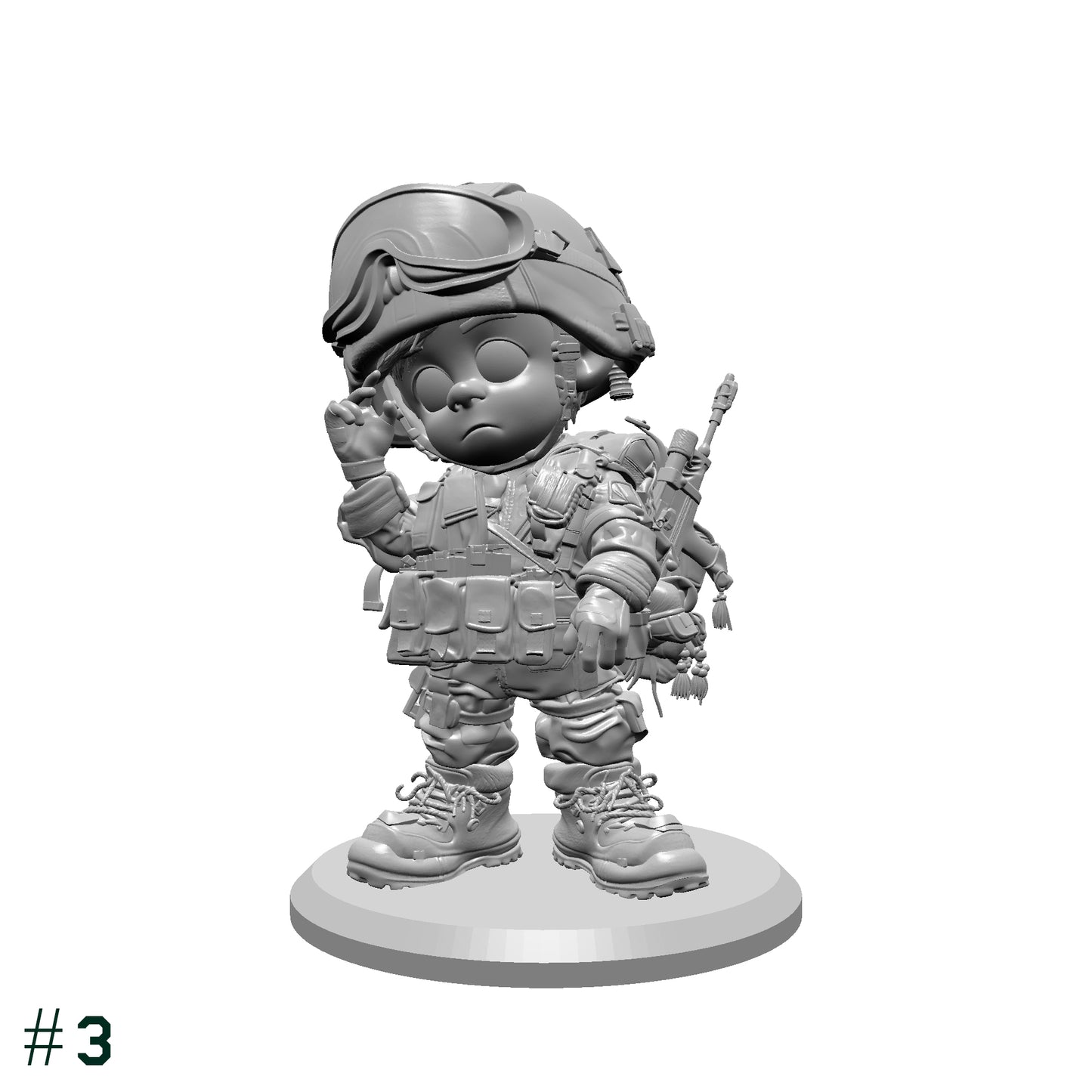 Toy Soldiers STL Bundle – 9 Miniature Soldier Models – Army Figures for 3D Printing – Tabletop Miniatures