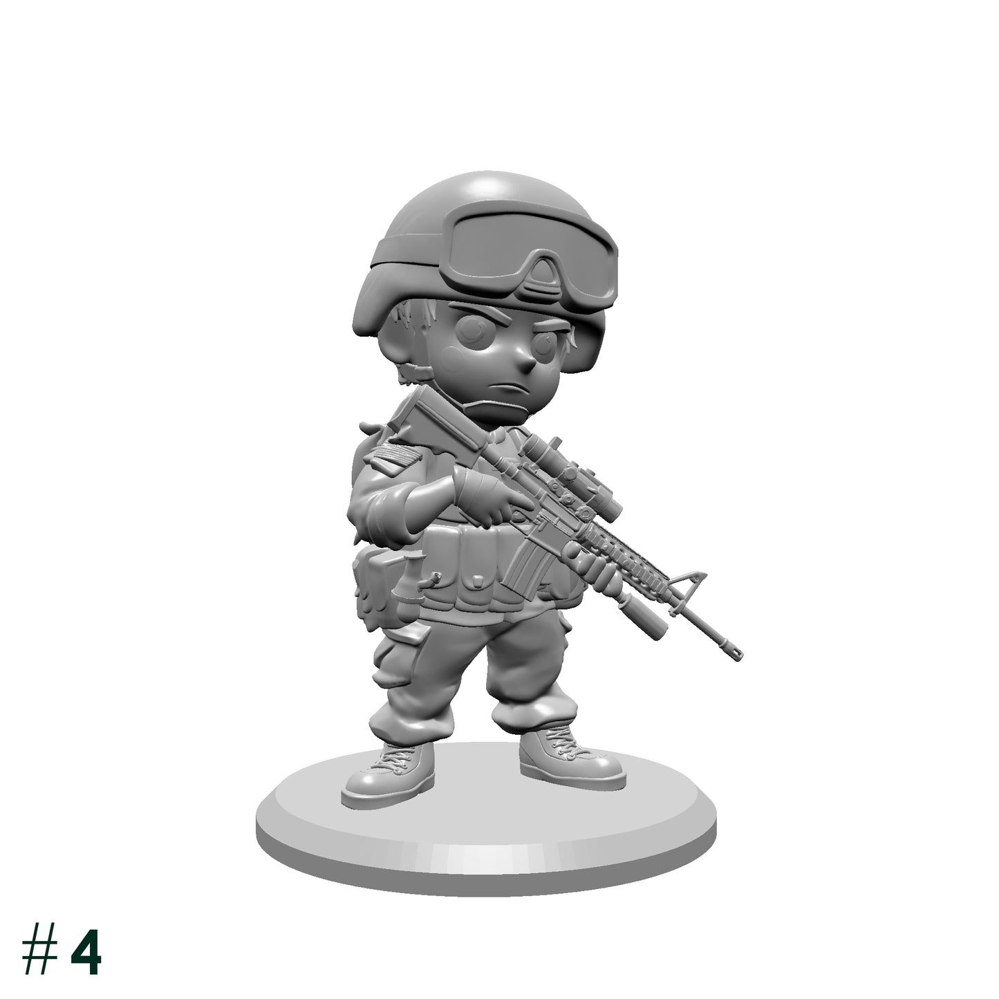 Toy Soldiers STL Bundle – 9 Miniature Soldier Models – Army Figures for 3D Printing – Tabletop Miniatures