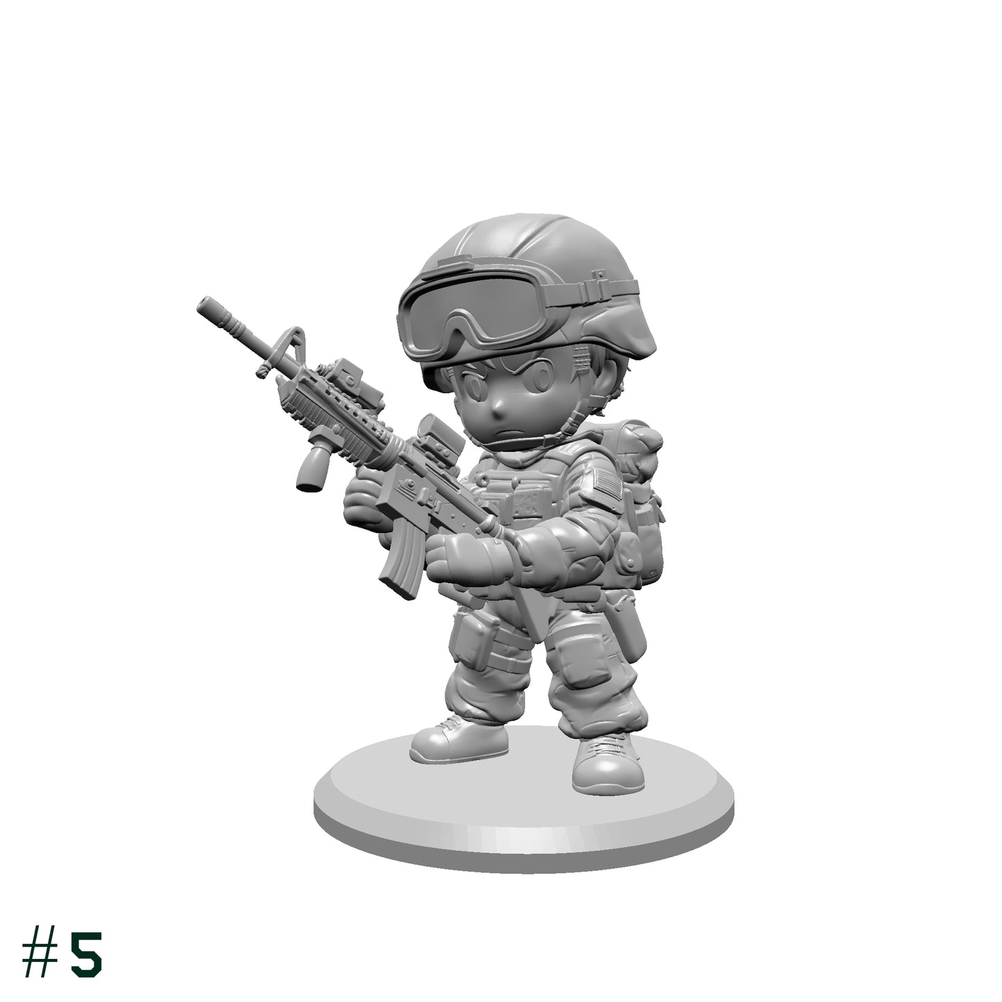 Toy Soldiers STL Bundle – 9 Miniature Soldier Models – Army Figures for 3D Printing – Tabletop Miniatures