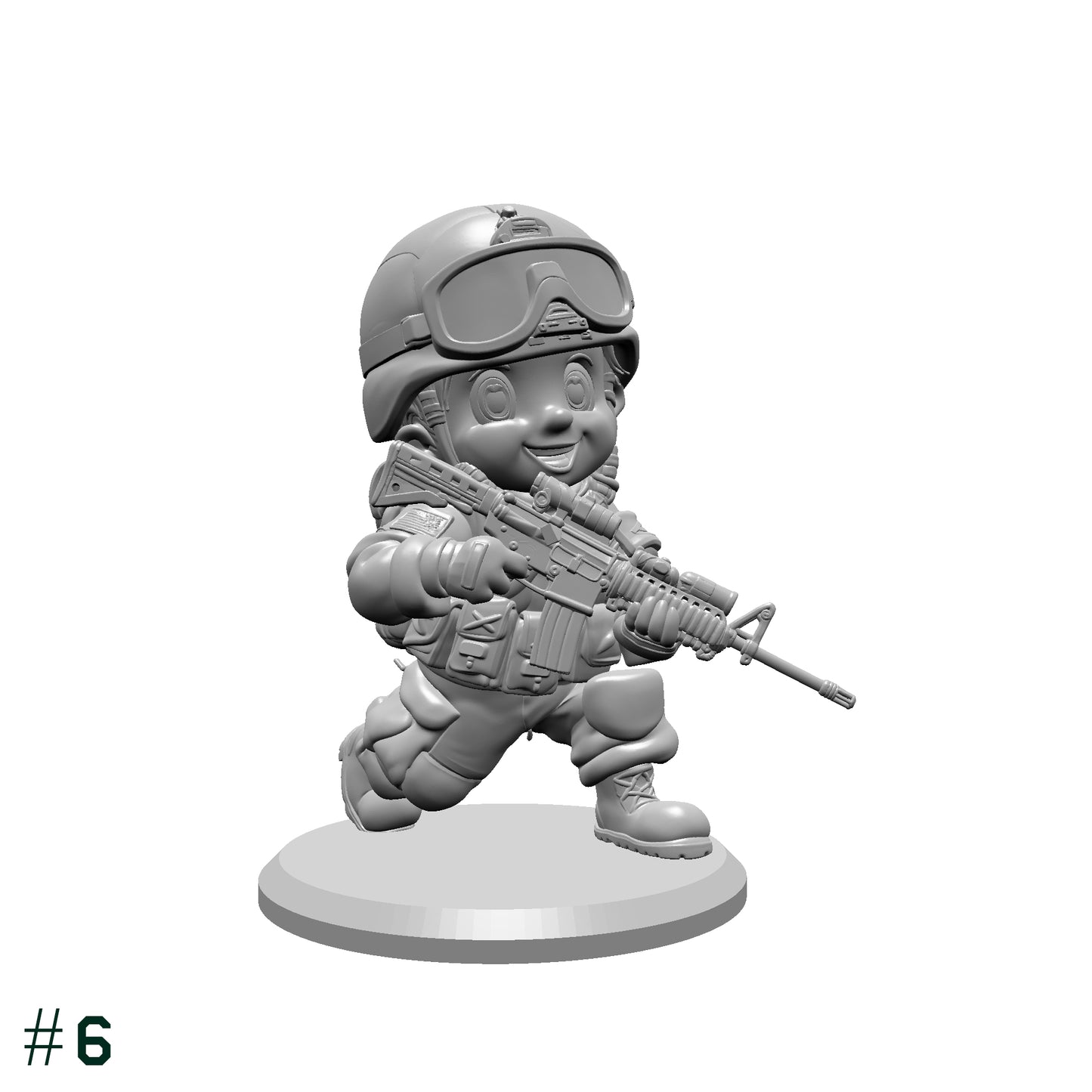 Toy Soldiers STL Bundle – 9 Miniature Soldier Models – Army Figures for 3D Printing – Tabletop Miniatures