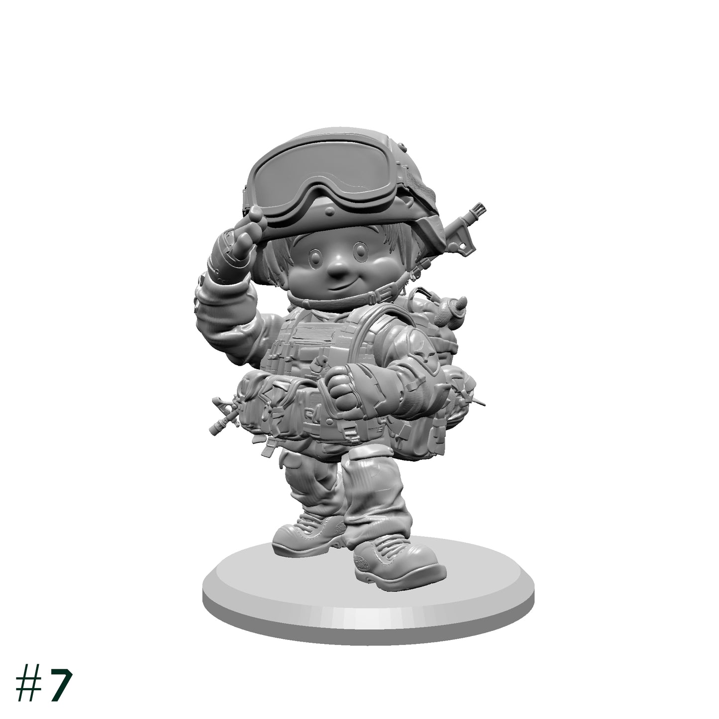 Toy Soldiers STL Bundle – 9 Miniature Soldier Models – Army Figures for 3D Printing – Tabletop Miniatures