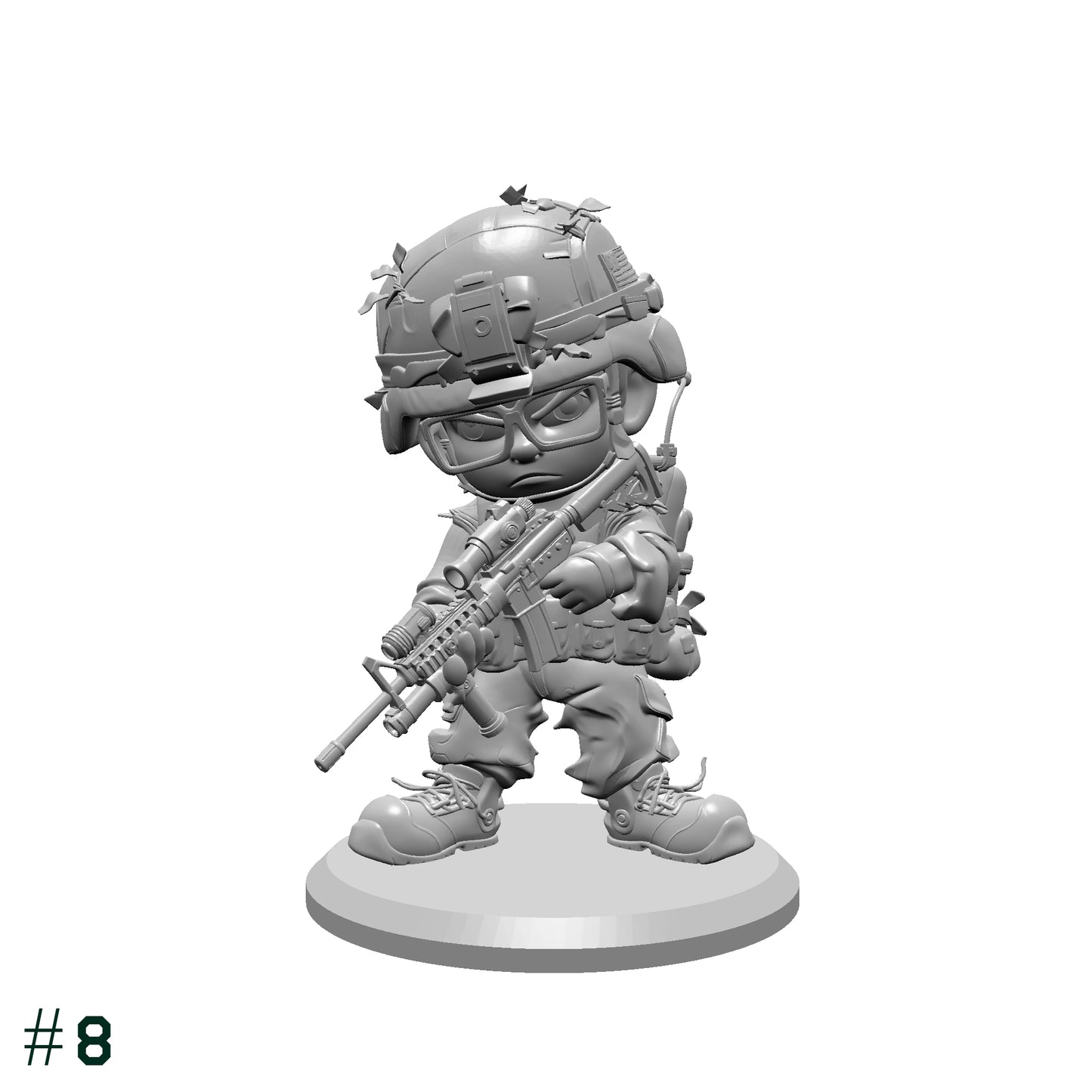 Toy Soldiers STL Bundle – 9 Miniature Soldier Models – Army Figures for 3D Printing – Tabletop Miniatures